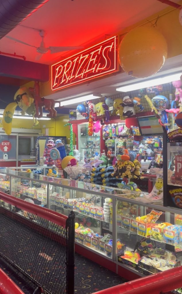 Photo of prize booth